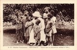 Bilhete postal ilustrado de Moçambique, Missões Franciscanas, Amatongas | Portugal em postais antigos 