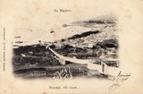 Bilhete postal ilustrado da vista oeste de Funchal, Madeira | Portugal em postais antigos 