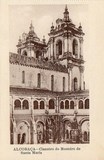 Bilhete postal de Alcobaça, Claustro do Mosteiro de Santa Maria | Portugal em postais antigos