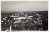 Bilhete postal de Alcobaça, vista parcial e o Mosteiro | Portugal em postais antigos