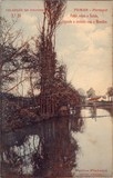Bilhete postal antigo de Tomar, Ponte sobre o rio Nabão ligando a avenida com o Mouchão  | Portugal em postais antigos