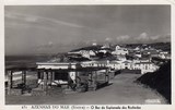 Bilhete postal ilustrado de Azenhas do Mar (Sintra), bar da Esplanada dos Rochedos | Portugal em postais antigos 