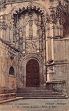 Bilhete postal ilustrado de Tomar, Convento de Cristo - Pórtico da Igreja | Portugal em postais antigos