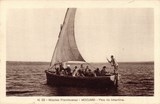 Bilhete postal ilustrado de Moçambique, Pelo rio Inharrime, Mocumbi | Portugal em postais antigos 
