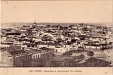 Bilhete postal de Faro: Avenida e panorama da cidade | Portugal em postais antigos