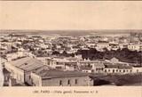 Bilhete postal de Faro: Vista geral - Panorama n°3 | Portugal em postais antigos