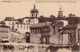 Bilhete postal ilustrado de Amarante: Mosteiro de São Gonçalo | Portugal em postais antigos