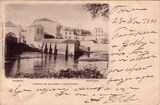 Bilhete postal antigo de Tomar: Fábrica de moagens A Nabantina | Portugal em postais antigos