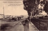 Bilhete postal de Faro: Avenida da República | Portugal em postais antigos