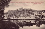 Bilhete postal ilustrado das Margens do rio Nabão e Avenida Marquês de Tomar e Convento de Cristo, Tomar | Portugal em postais antigos