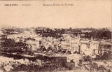 Bilhete postal ilustrado de Amarante: Margem direita do Tâmega. | Portugal em postais antigos