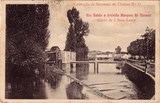 Bilhete postal antigo do Rio Nabão e Avenida Marquês de Tomar | Portugal em postais antigos