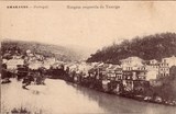 Bilhete postal ilustrado de Amarante: Margem esquerda do Tâmega | Portugal em postais antigos