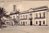 Bilhete postal de Faro: Arco da Vila e Governo Civil | Portugal em postais antigos