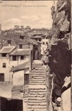 Bilhete postal ilustrado das Escadas de Sant'Anna, Porto | Portugal em postais antigos