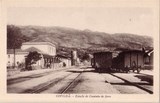 Postais antigos de Covilhã: Estação do caminho de ferro | Portugal em postais antigos