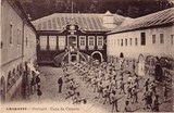 Bilhete postal ilustrado de Amarante: Militares na Casa da Câmara | Portugal em postais antigos