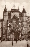 Postal antigo de Coimbra, Portugal: Igreja de Santa Cruz.