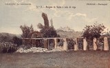 Bilhete postal antigo de Tomar, Margens do Nabão e roda de rega | Portugal em postais antigos