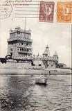 Bilhete postal antigo de Lisboa , Portugal: Torre de Bélem - 98