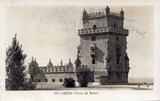 Bilhete postal antigo de Lisboa , Portugal: Torre de Bélem - 141