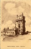 Bilhete postal antigo de Lisboa , Portugal: Torre de Bélem - 114