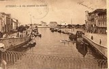Bilhete postal ilustrado de Aveiro, A ria através da cidade | Portugal em postais antigos