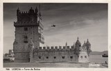 Bilhete postal antigo de Lisboa , Portugal: Torre de Bélem - 163