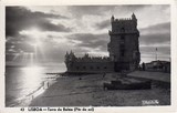Bilhete postal antigo de Lisboa , Portugal: Torre de Bélem - 162