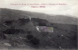 Bilhete postal de Braga, Falperra - Vista geral do Monte de Santa Marta - Edifício e Mosteiro da Madalena | Portugal em postais antigos
