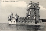 Bilhete postal antigo de Lisboa , Portugal: Torre de Bélem - 120