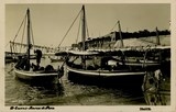 Bilhete postal ilustrado de Cascais, barcos de pescas | Portugal em postais antigos