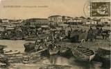 Bilhete postal ilustrado de Matosinhos, carregando mexoalho | Portugal em postais antigos