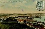 Bilhete postal ilustrado de Setúbal, vista geral | Portugal em postais antigos