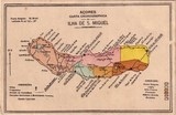 Bilhete postal de Carta corográfica da Ilha de São Miguel, Açores | Portugal em postais antigos