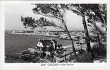 Bilhete postal ilustrado da Vista parcial de Cascais | Portugal em postais antigos 