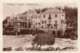 Bilhete postal ilustrado de Cascais, Vivenda Lino | Portugal em postais antigos 