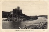 Bilhete postal ilustrado de Vila Nova da Barquinha,Tancos, Castelo de Almourol | Portugal em postais antigos