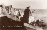 Bilhete postal da Pirámide da praia da Rocha de Portimão | Portugal em postais antigos 