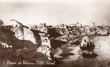 Bilehte postal da Vista geral da Praia da Rocha de Portimão | Portugal em postais antigos 