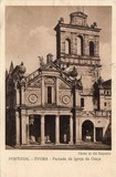 Bilhete postal da Fachada da Igreja da Graça, Évora | Portugal em postais antigos