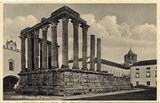 Bilhete postal do ​Templo de Diana de Évora | Portugal em postais antigos