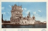 Bilhete postal antigo de Lisboa , Portugal: Torre de Bélem - 101