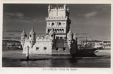 Bilhete postal antigo de Lisboa , Portugal: Torre de Bélem - 151