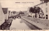 Bilhete postal antigo de Tomar: Rua da Levada | Portugal em postais antigos