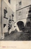 Postal antigo de Coimbra, Portugal: Arco do Colégio Novo.