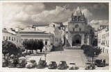Bilhete postal ilustrado de Elvas, Portugal: Praça Dom Sancho I | Portugal em postais antigos 