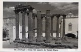 Bilhete postal do Templo Romano de Diana​, Évora | Portugal em postais antigos