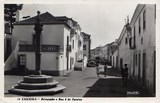Bilhete postal ilustrado e Ericeira, Pelourinho e Rua 5 de Outubro | Portugal em postais antigos 