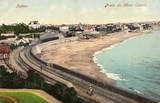 Bilhete postal ilustrado da Praia do Monte Estoril, Cascais | Portugal em postais antigos 